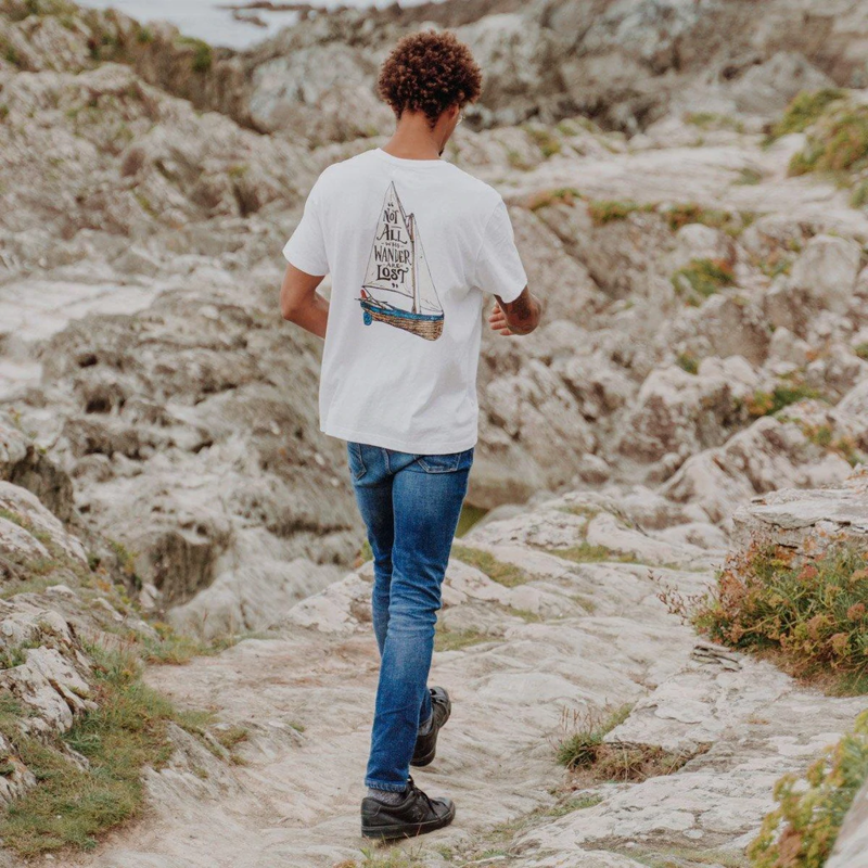 Saltrock Men's Lost Ships SS Tee - White-5